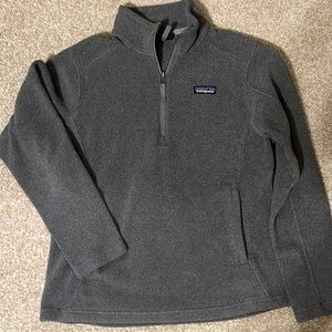 Patagonia Gray zip up fleece.